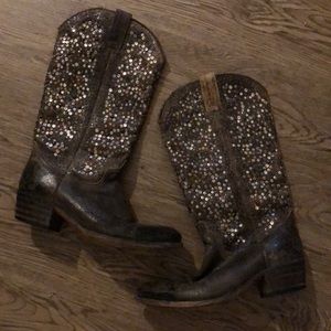 Frye Deborah Studded Tall Boots